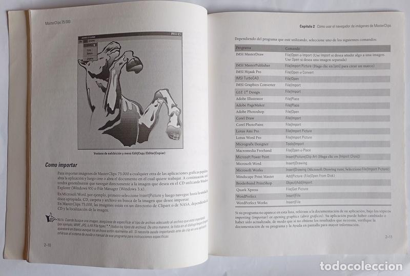 Libros de segunda mano: MASTER CLIPS 75.000 - GUIA DEL USUARIO - EDIT. IMSI. 1998 - Foto 4