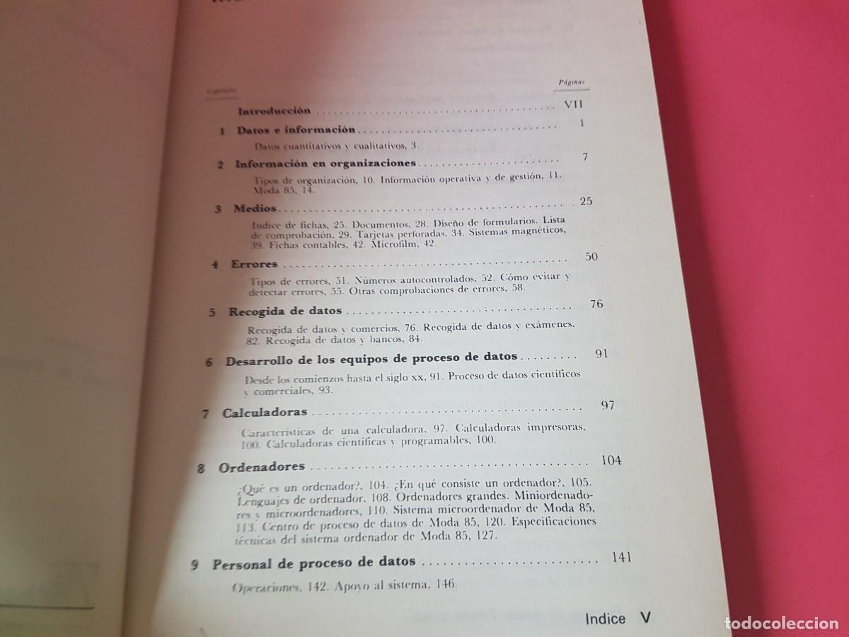 Libros de segunda mano: Libro informatica, proceso datos, 1985 - Foto 4