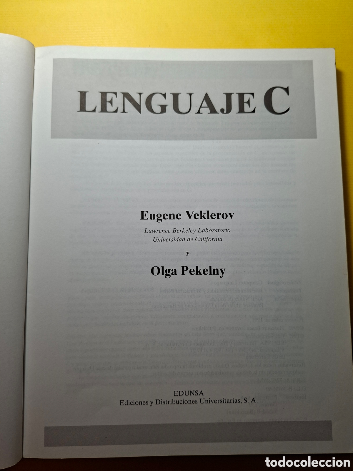 Libros de segunda mano: Lenguaje C Eugene Veklerov - Foto 3
