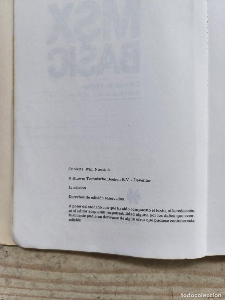 Libros de segunda mano: MSX Basic - Albert Sickler - Primera Edicion - Philips - Foto 3