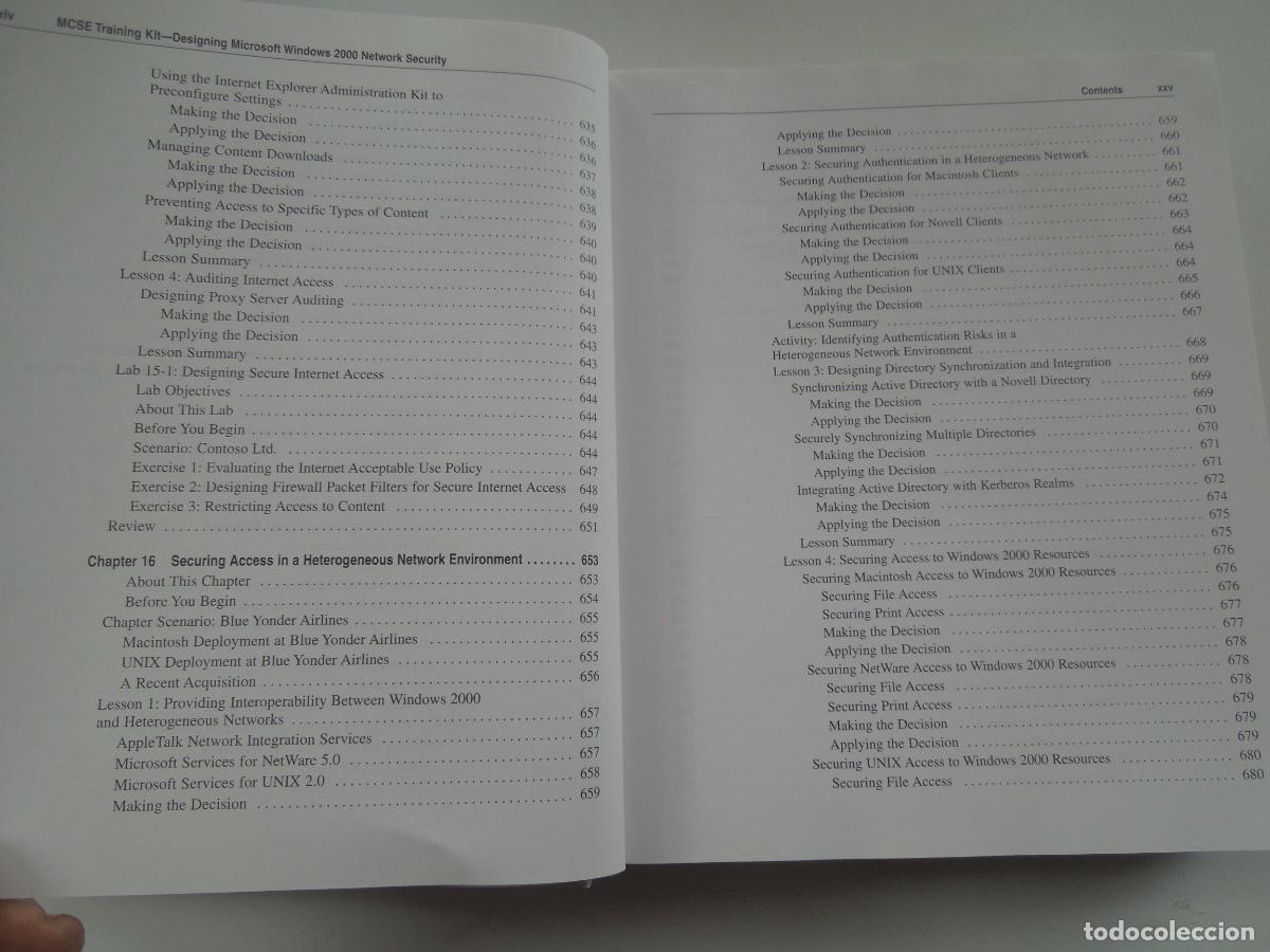 Libros de segunda mano: MCSE- Designing Microsoft Windows 2000 Network Security-BRIAN KOMAR -2001 -MICROSOFT - Foto 4