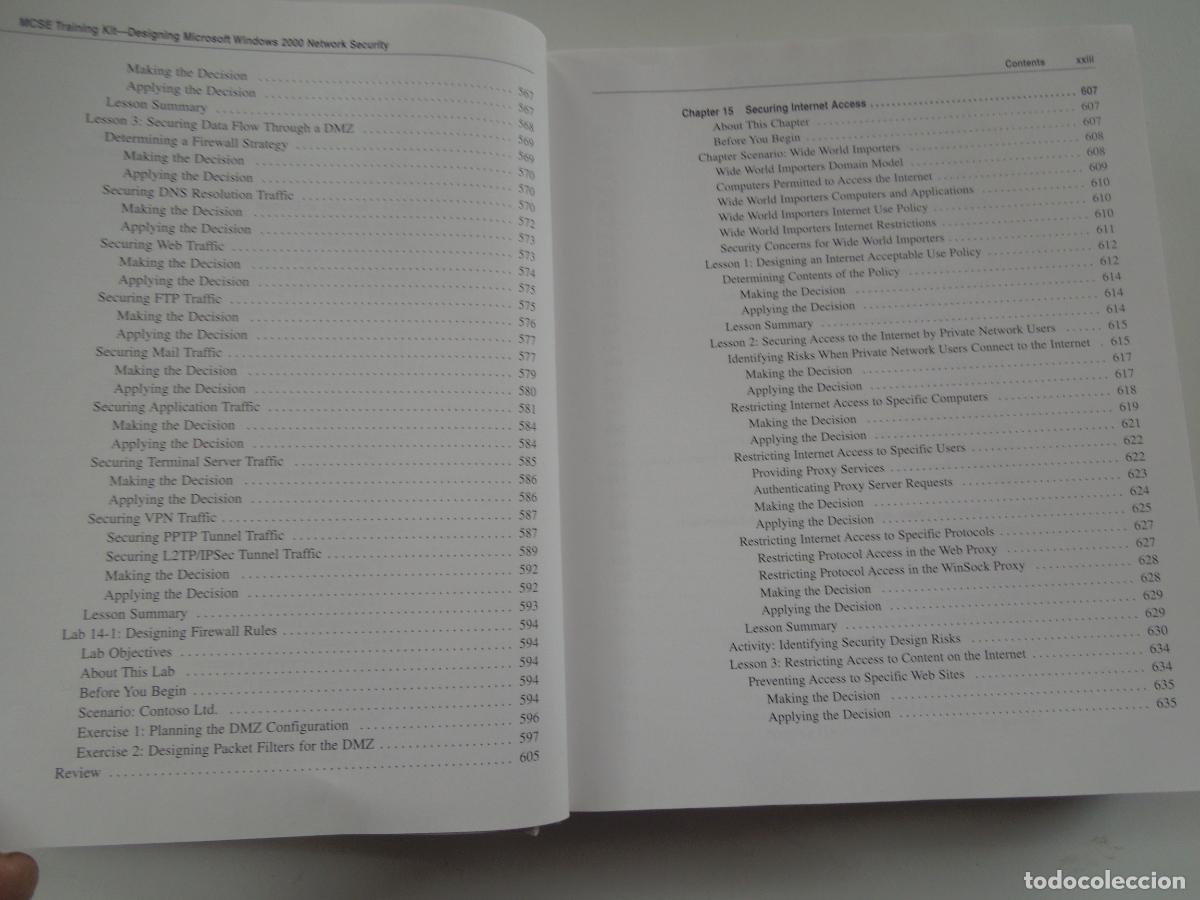 Libros de segunda mano: MCSE- Designing Microsoft Windows 2000 Network Security-BRIAN KOMAR -2001 -MICROSOFT - Foto 5