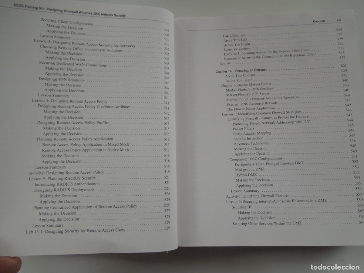 Libros de segunda mano: MCSE- Designing Microsoft Windows 2000 Network Security-BRIAN KOMAR -2001 -MICROSOFT - Foto 6