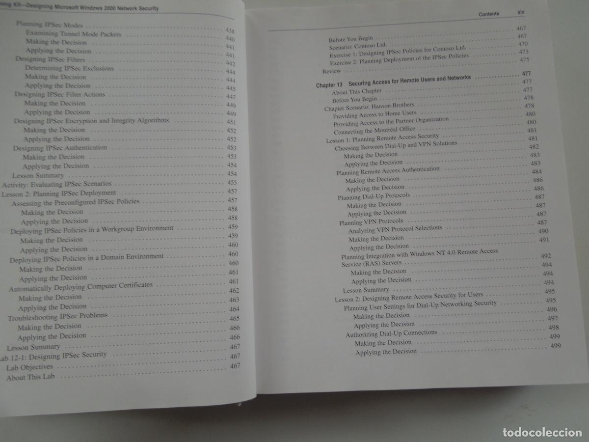 Libros de segunda mano: MCSE- Designing Microsoft Windows 2000 Network Security-BRIAN KOMAR -2001 -MICROSOFT - Foto 7