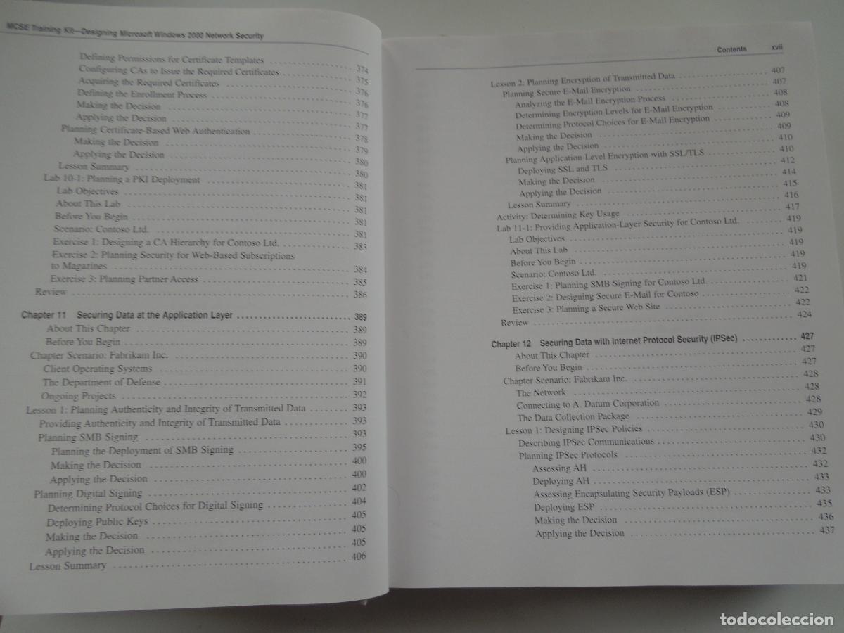 Libros de segunda mano: MCSE- Designing Microsoft Windows 2000 Network Security-BRIAN KOMAR -2001 -MICROSOFT - Foto 8