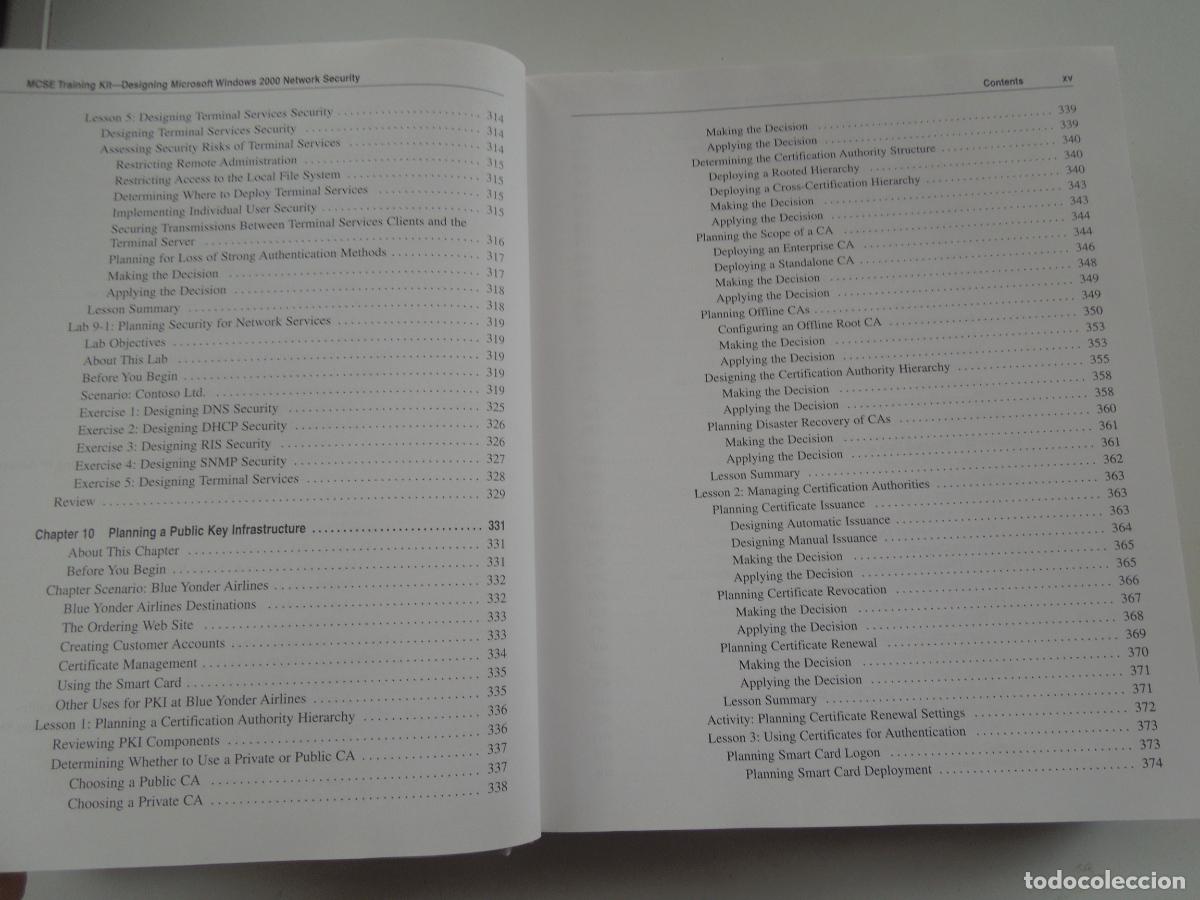Libros de segunda mano: MCSE- Designing Microsoft Windows 2000 Network Security-BRIAN KOMAR -2001 -MICROSOFT - Foto 9