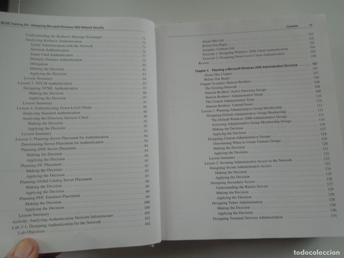 Libros de segunda mano: MCSE- Designing Microsoft Windows 2000 Network Security-BRIAN KOMAR -2001 -MICROSOFT - Foto 13