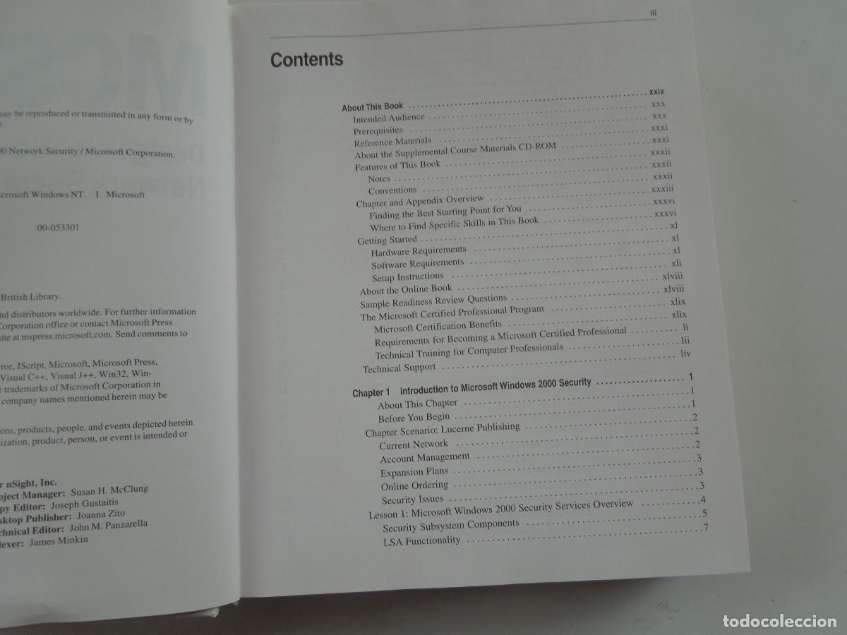Libros de segunda mano: MCSE- Designing Microsoft Windows 2000 Network Security-BRIAN KOMAR -2001 -MICROSOFT - Foto 15