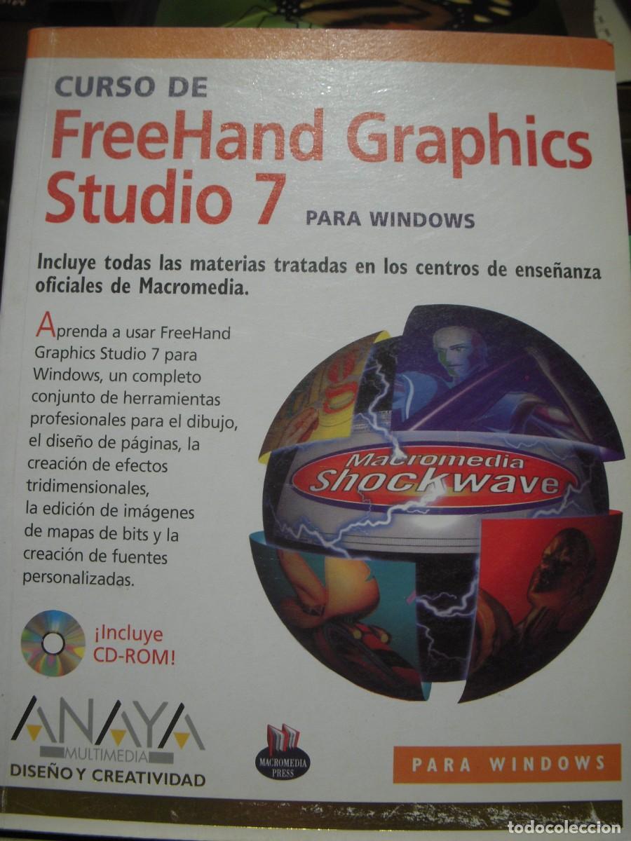 Libros de segunda mano: CURSO DE FREEHAND GRAPHICS STUDIO 7 PARA WINDOWS (SIN CD ROM) - EDICIONES ANAYA, 1998 (BUEN ESTADO) - Foto 1