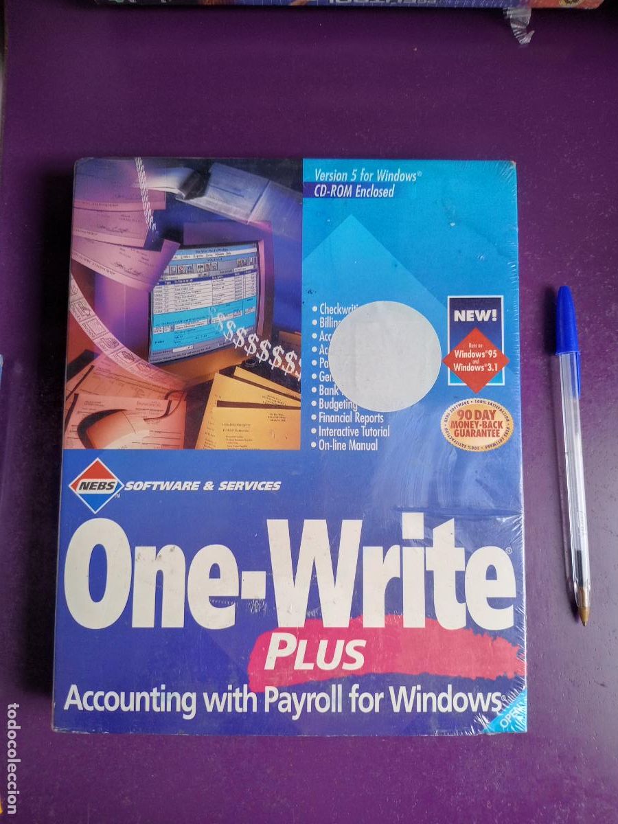 Libros de segunda mano: ONE WRITE - PC CD ROM - PROGRAMA PRECINTADO - VERSION 5 WINDOWS - CONTABILIDAD - Foto 1