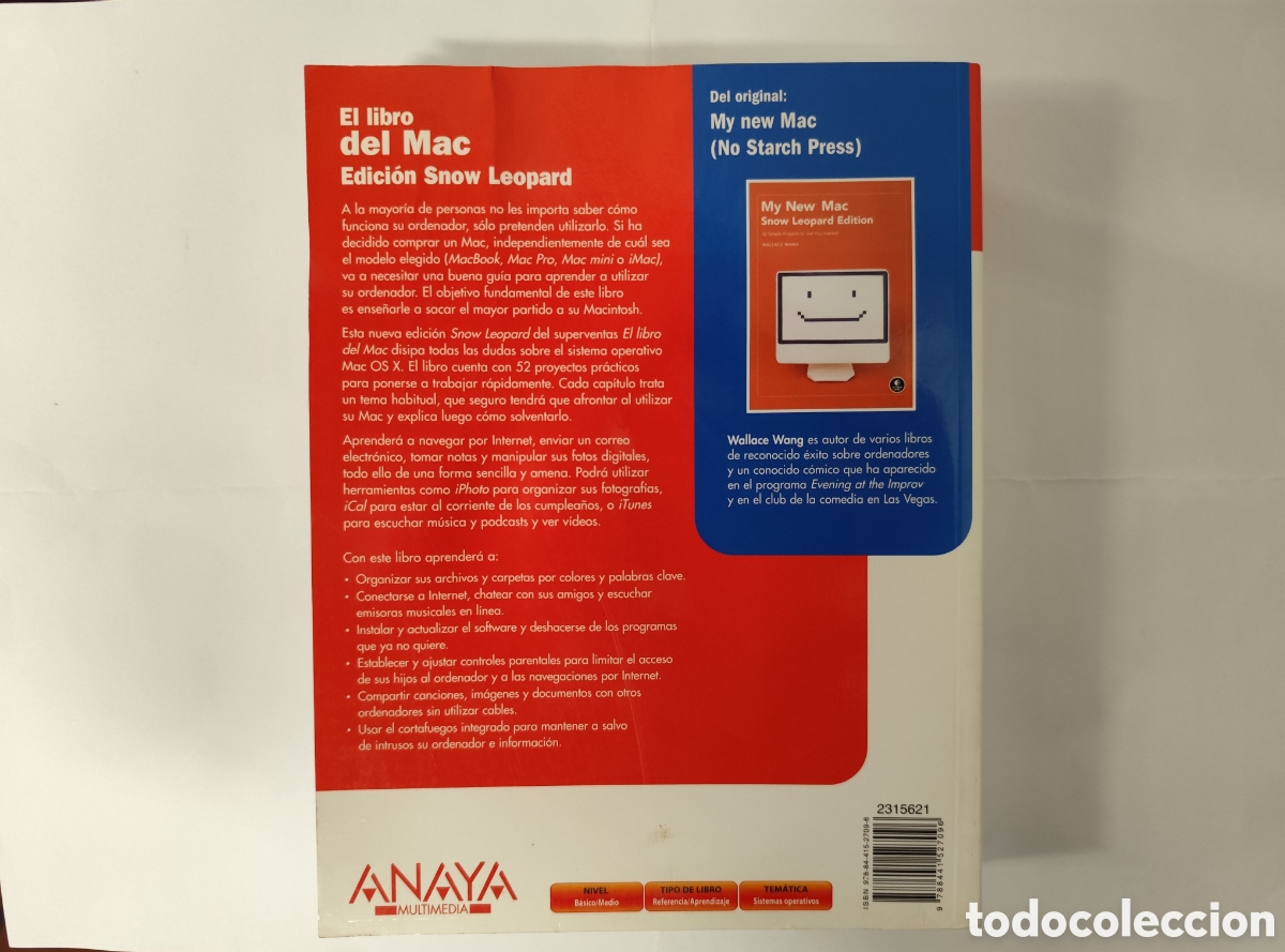 Libros de segunda mano: El Libro del Mac, edicion Snow Leopard, Wallace Wang. Anaya - Foto 2