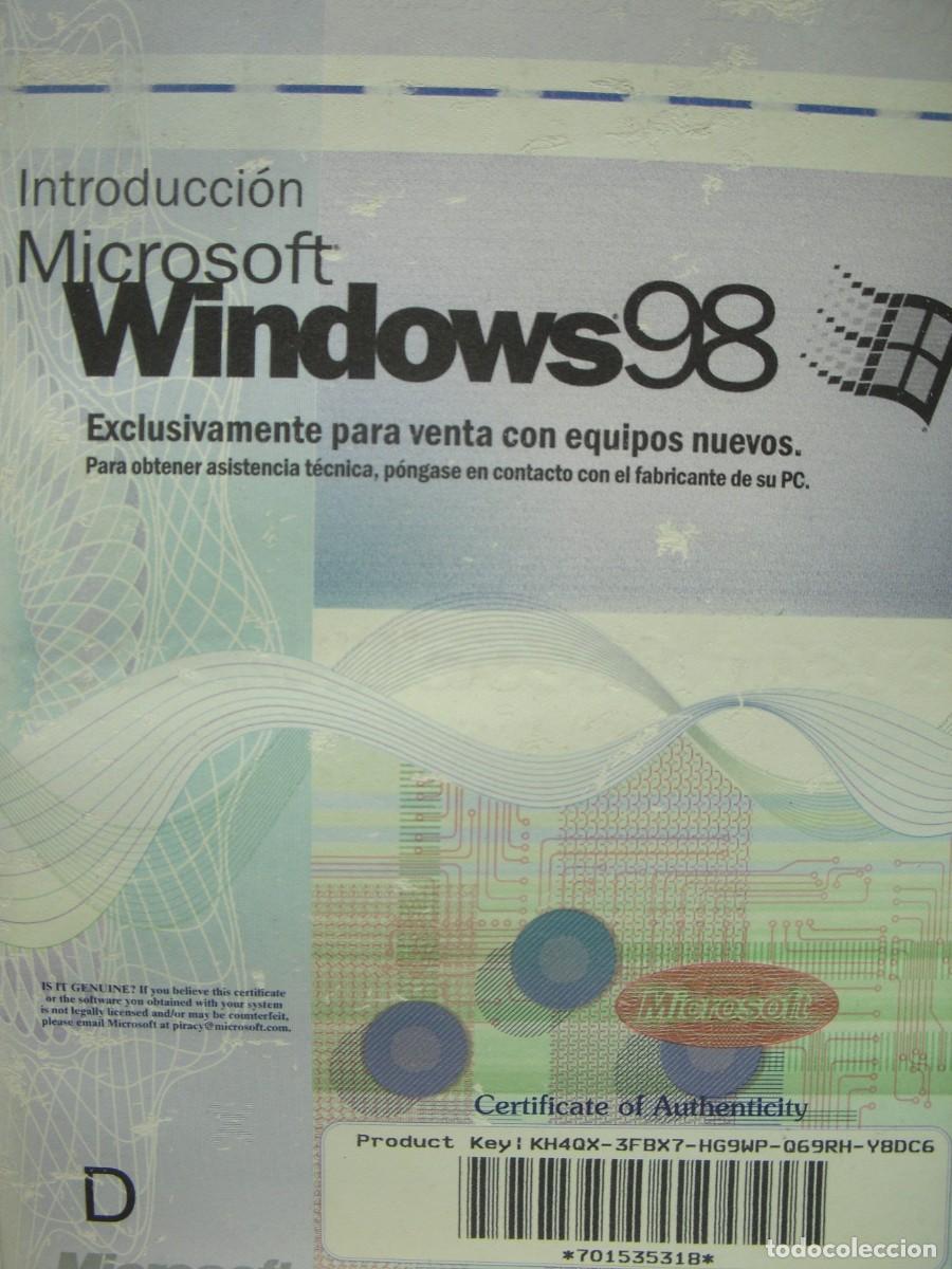 Libros de segunda mano: INTRODUCCION MICROSOFT WINDOWS 98 - VARIOS AUTORES - MICROSOFT CORP, 1998 (BUEN ESTADO) - Foto 1