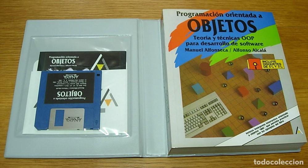 Libros de segunda mano: Libro PROGRAMACION ORIENTADA A OBJETOS Ediciones Anaya 1992 Incluye Disquetes 5 1/4 y 3 1/2 - Foto 2