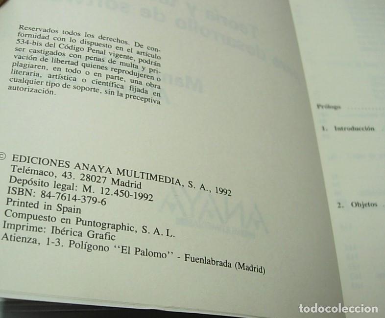 Libros de segunda mano: Libro PROGRAMACION ORIENTADA A OBJETOS Ediciones Anaya 1992 Incluye Disquetes 5 1/4 y 3 1/2 - Foto 3