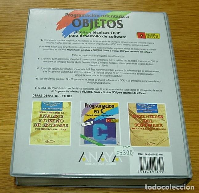 Libros de segunda mano: Libro PROGRAMACION ORIENTADA A OBJETOS Ediciones Anaya 1992 Incluye Disquetes 5 1/4 y 3 1/2 - Foto 4