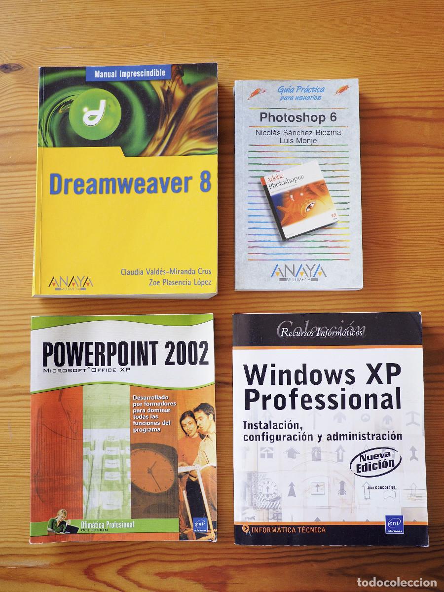 Libros de segunda mano: Lote de 4 libros de software inform&aacute;tico en desuso de Editorial Anaya y Ediciones Software - Foto 1
