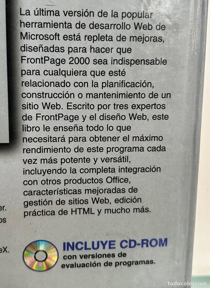 Libros de segunda mano: FRONTPAGE 2000 + CD ROM- LIBRO INFORMATICA VINTAGE-ANAYA FRONT PAGE PC LA BIBLIA - Foto 4