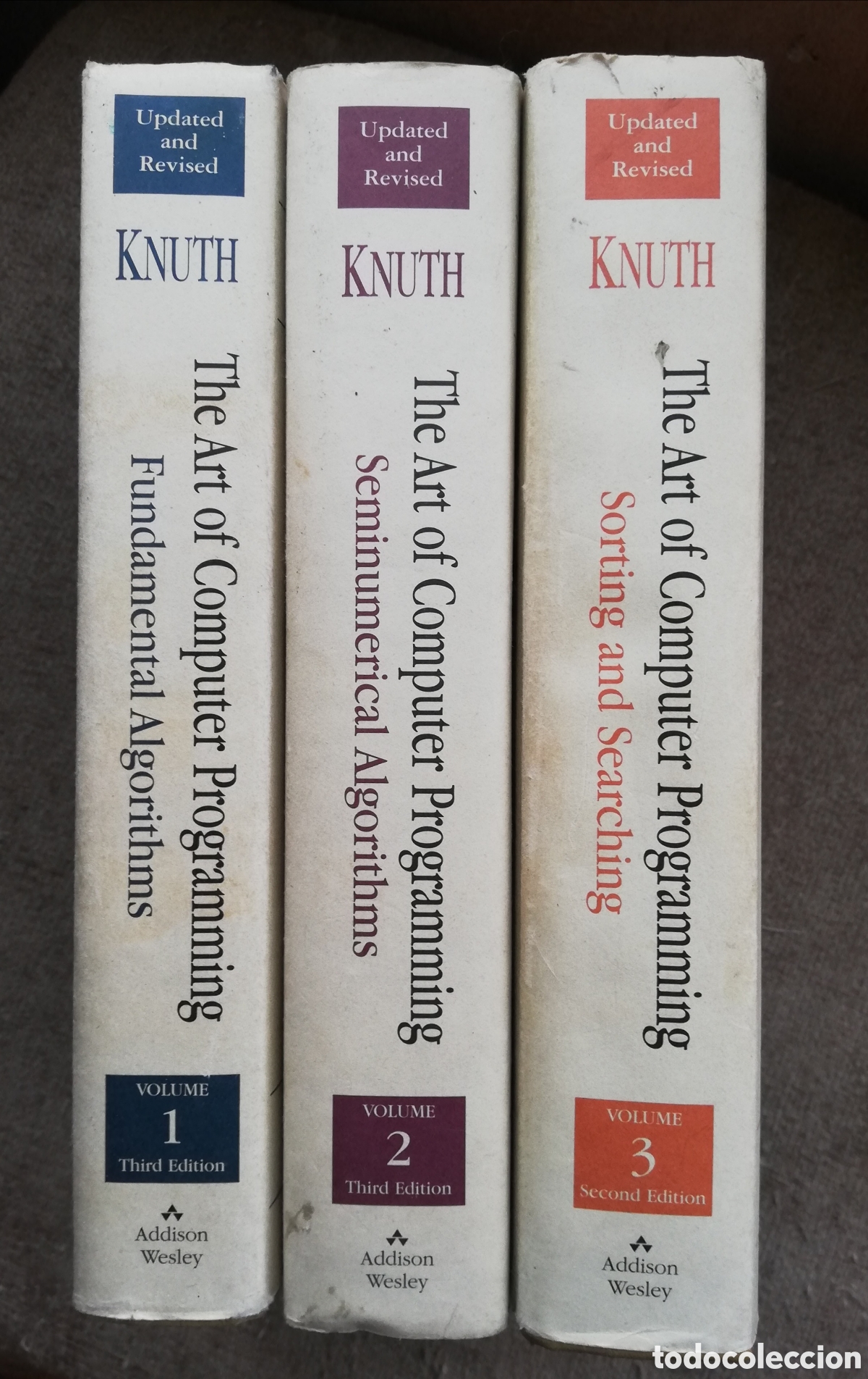 Libros de segunda mano: The art of computer programming. Volume 1, 2 & 3. Donald E. Knuth - Foto 1