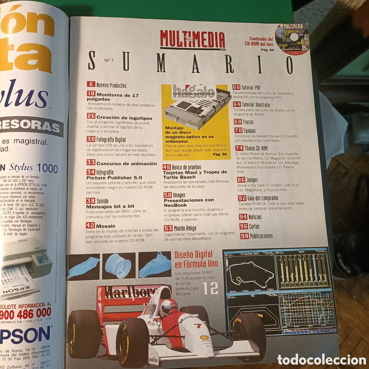 Libros de segunda mano: Revista multimedia n&deg;7 dise&ntilde;o f&oacute;rmula 1 - Foto 3