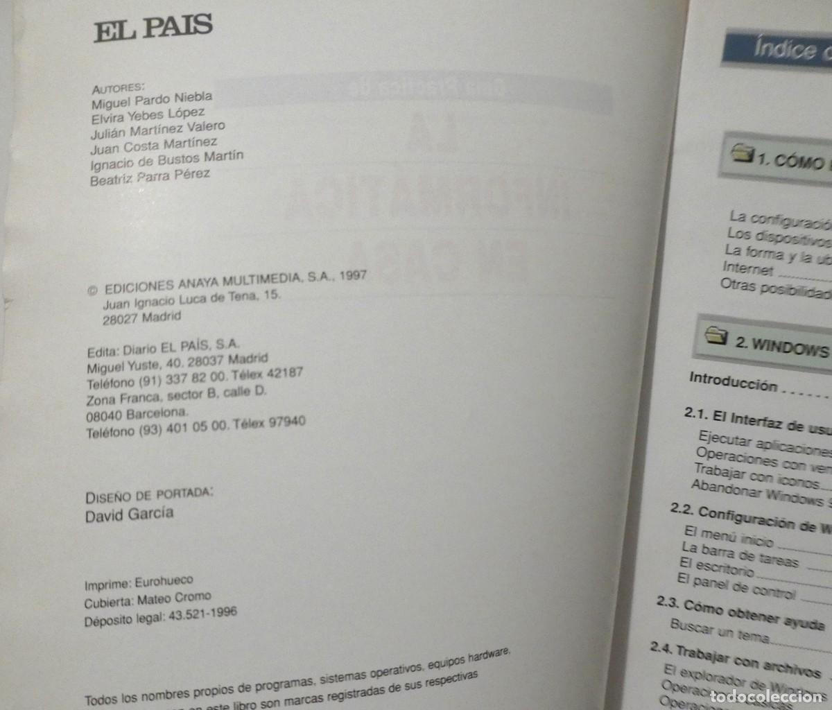 Libros de segunda mano: GU&Iacute;A PR&Aacute;CTICA DE LA INFORMATICA EN CASA EL PA&Iacute;S - Foto 4
