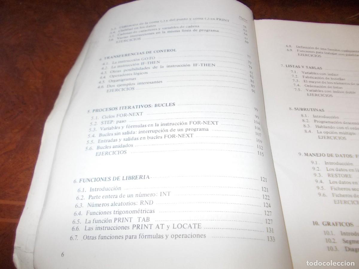 Libros de segunda mano: Basic b&aacute;sico curso de programaci&oacute;n. 1.986 pastas y lomo en mal estado, interior aceptable - Foto 5