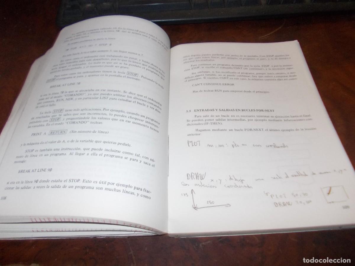 Libros de segunda mano: Basic b&aacute;sico curso de programaci&oacute;n. 1.986 pastas y lomo en mal estado, interior aceptable - Foto 9