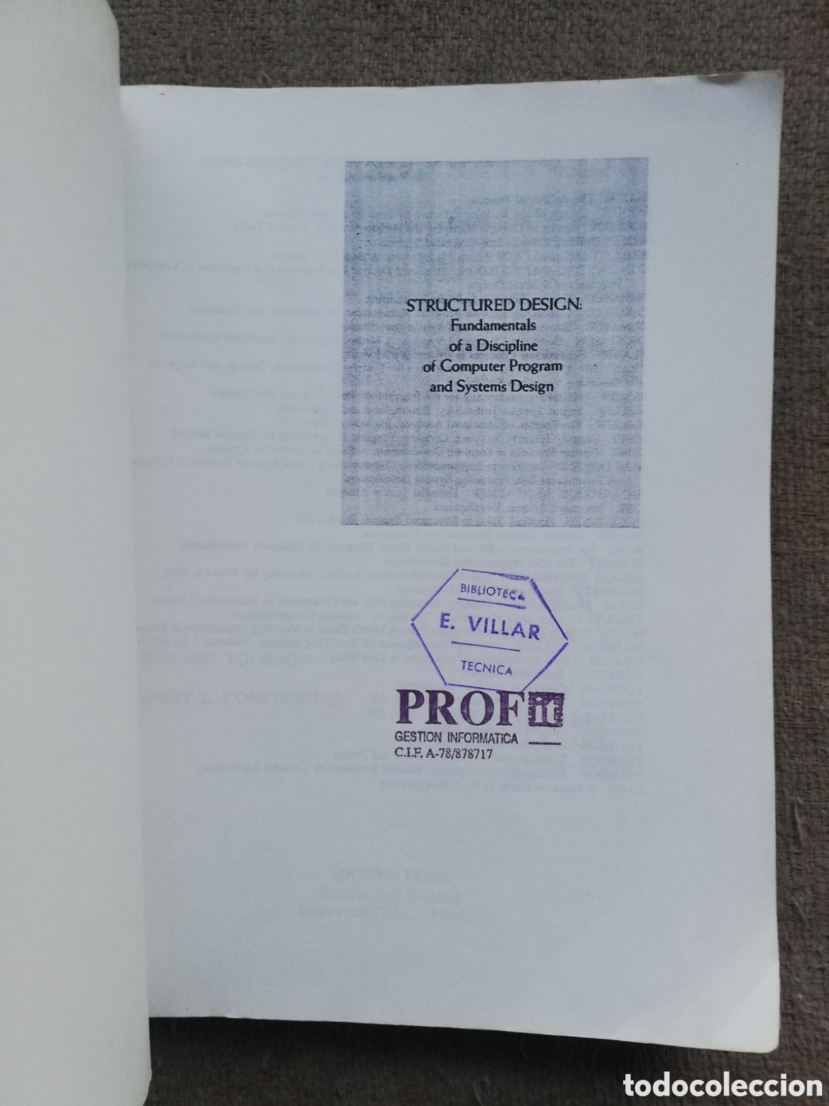 Libros de segunda mano: Structured Design. Fundamentals of a discipline of computer program and systems. Yourdon Constantine - Foto 3