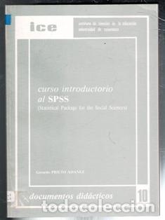 Libros de segunda mano: CURSO INTRODUCTORIO AL SPSS (Statistical Package for the Social Sciences), Gerardo Prieto Adanez - Foto 1