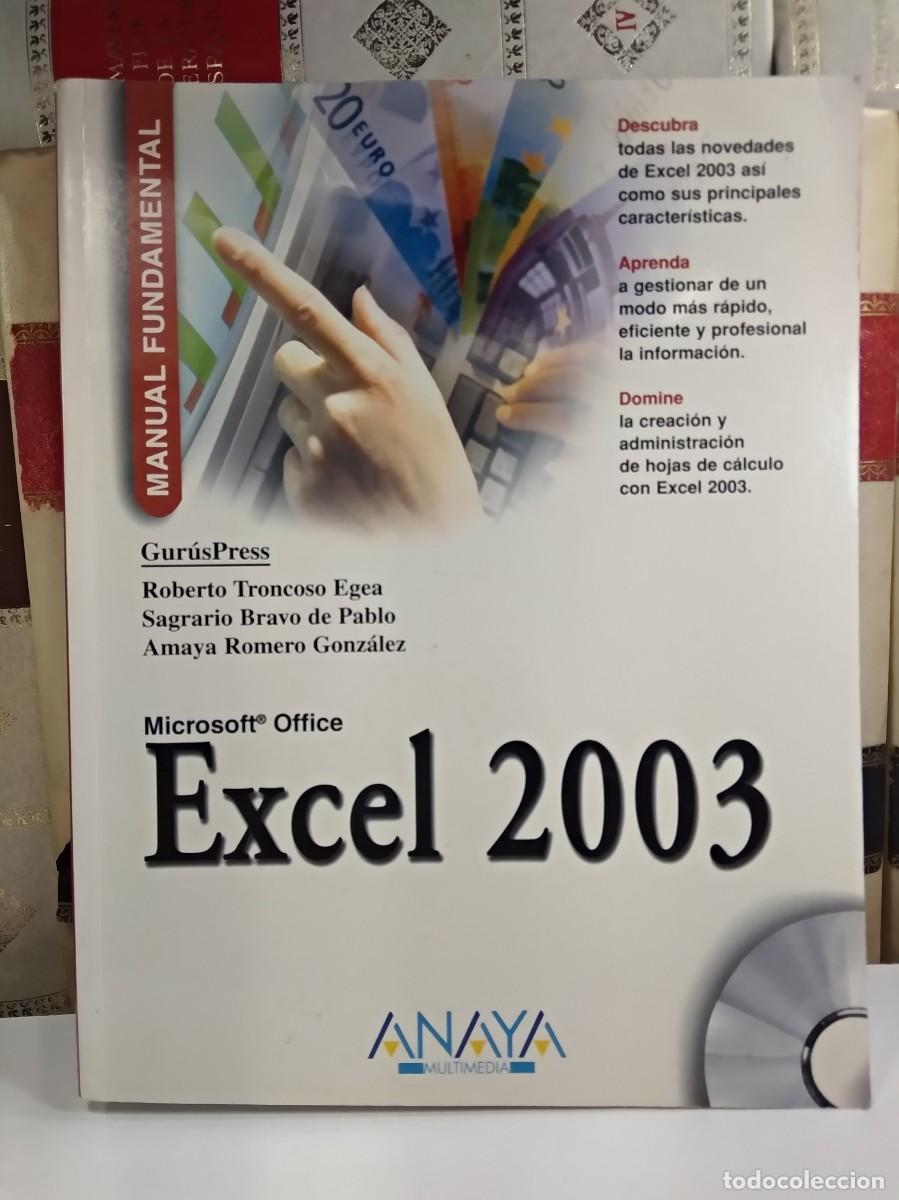 Libros de segunda mano: MICROSOT OFFICE EXCEL 2003. Incluye CD-ROM. VV.AA. Edita Anaya en 2003. - Foto 1
