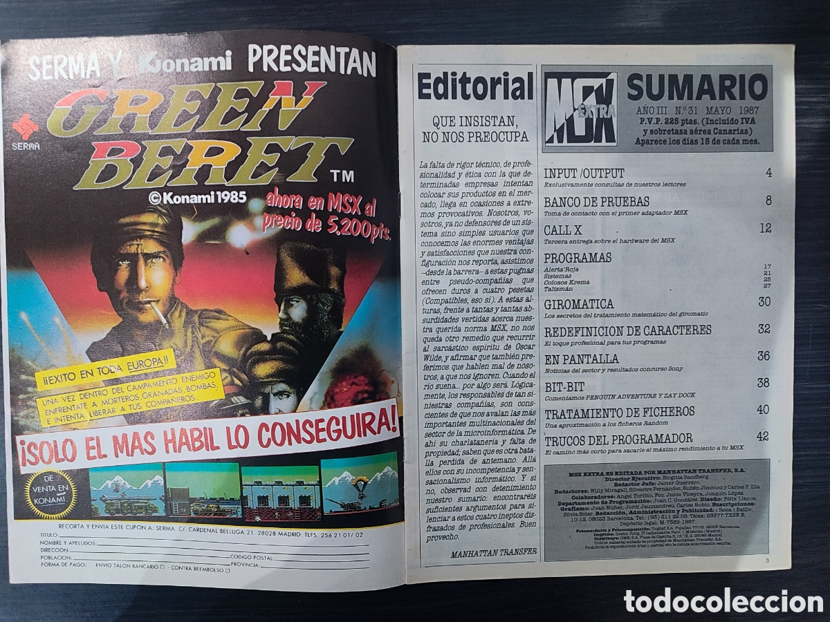 Libros de segunda mano: Msx Extra N 31 Mayo 1987 - Foto 2