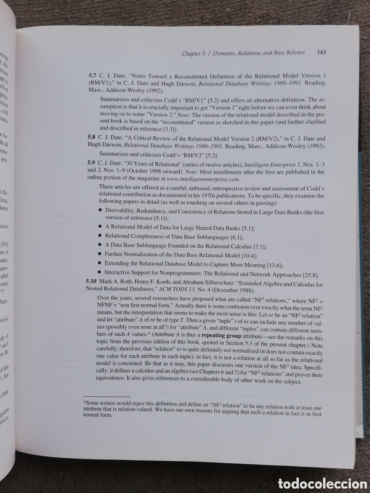 Libros de segunda mano: An introduction to Database systems, de C. J. Date - Foto 5