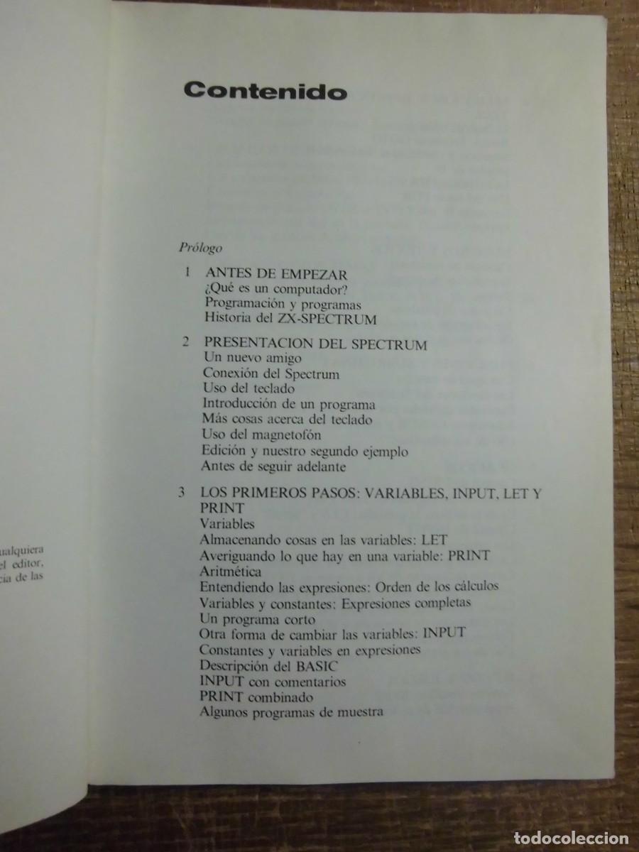 Libros de segunda mano: EL PROGRAMADOR DE SPECTRUM S.M.GEE D&Iacute;AZ DE SANTOS - Foto 6