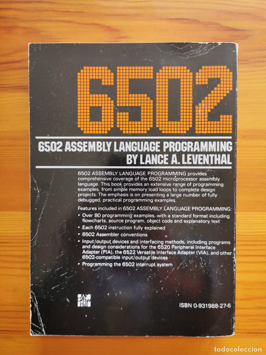 Libros de segunda mano: 6502 Assembly Language Programming escrito - Lance A. Leventhal - 1979 OSBORNE/McGRAW-HILL - Foto 2