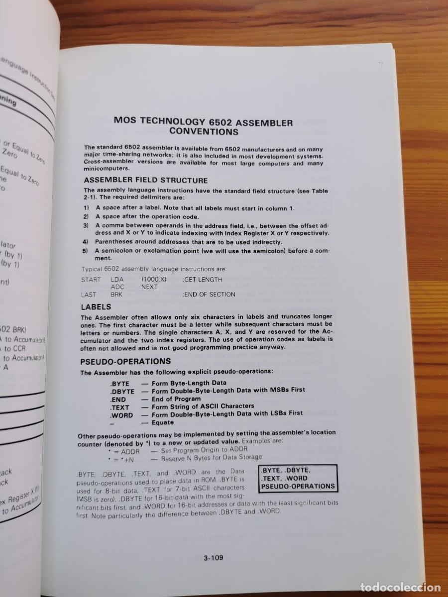 Libros de segunda mano: 6502 Assembly Language Programming escrito - Lance A. Leventhal - 1979 OSBORNE/McGRAW-HILL - Foto 10
