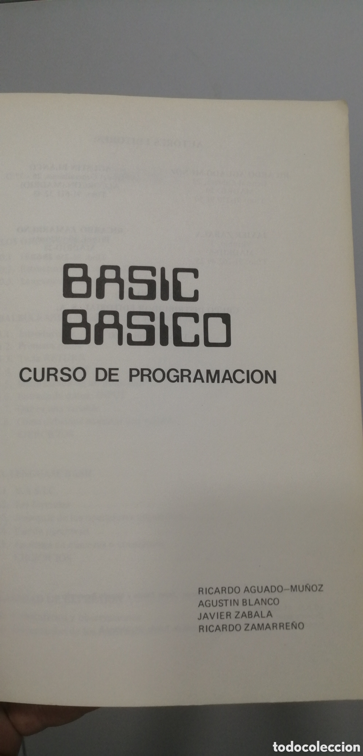 Libros de segunda mano: Basic B&aacute;sico Curso de programaci&oacute;n S&eacute;ptima edici&oacute;n 1984 Incluye ejercicios - Foto 4