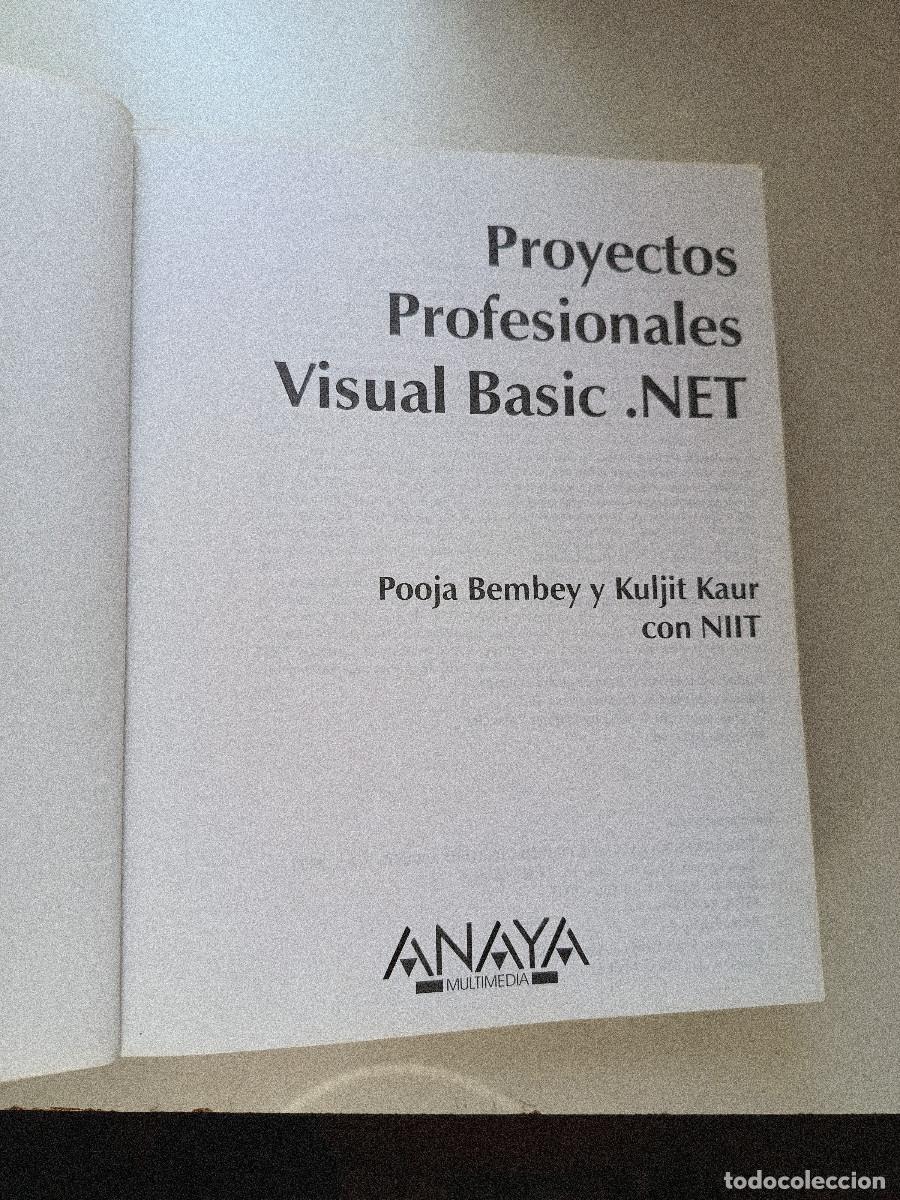 Libros de segunda mano: VISUAL BASIC .NET POOJA BEMBEY ANAYA MULTIMEDIA 2002 INFORMATICA PROGRAMACION TM - Foto 8