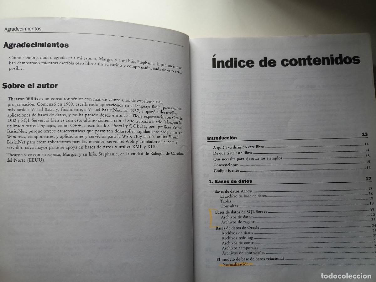 Libros de segunda mano: Fundamentos Bases de datos con Visual Basic Thearon Willis ANAYA 2007 INFORMATICA PROGRAMACION TM - Foto 11