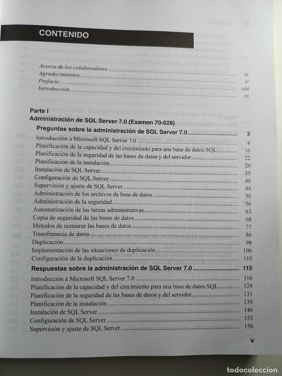 Libros de segunda mano: MCDBA SQL SERVER 7 EXAMENES PRACTICOS DE CERTIFICACION MC Graw Hill 2000 INFORMATICA PROGRAMACION TM - Foto 10