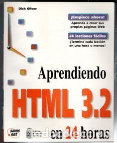 Libros de segunda mano: Aprendiendo HTML 3.2 en 24 horas, Dick Oliver - Foto 1