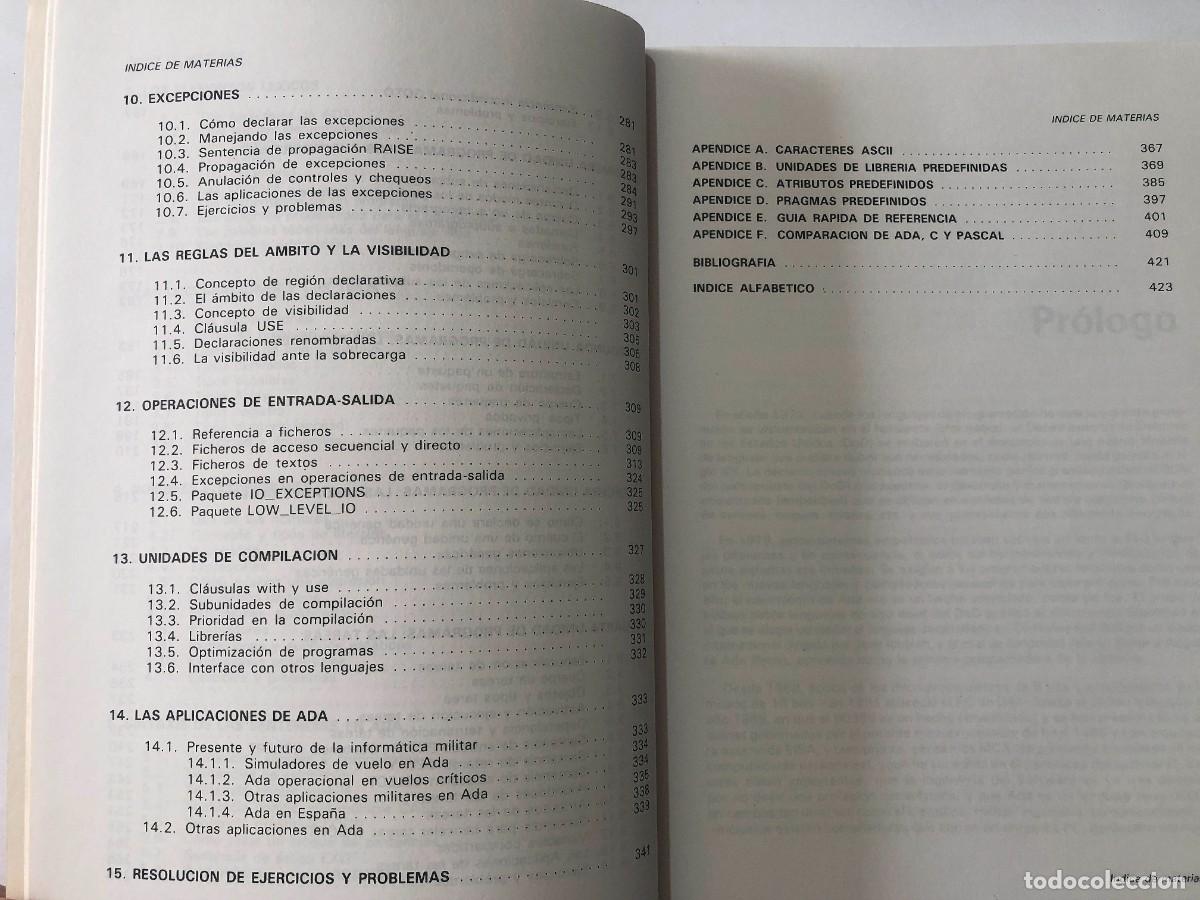 Libros de segunda mano: LENGUAJE ADA / SINTAXIS Y METODOLOG&Iacute;A / ED. PARANINFO 1990 / SIN USAR - Foto 4