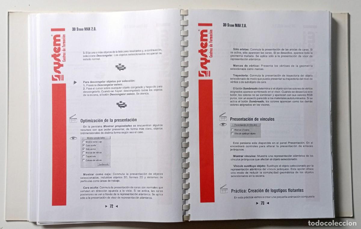 Libros de segunda mano: DOSSIER DE APRENDIZAJE PROGRAMA 3D STUDIO MAX DISE&Ntilde;O GR&Aacute;FICO - Foto 3