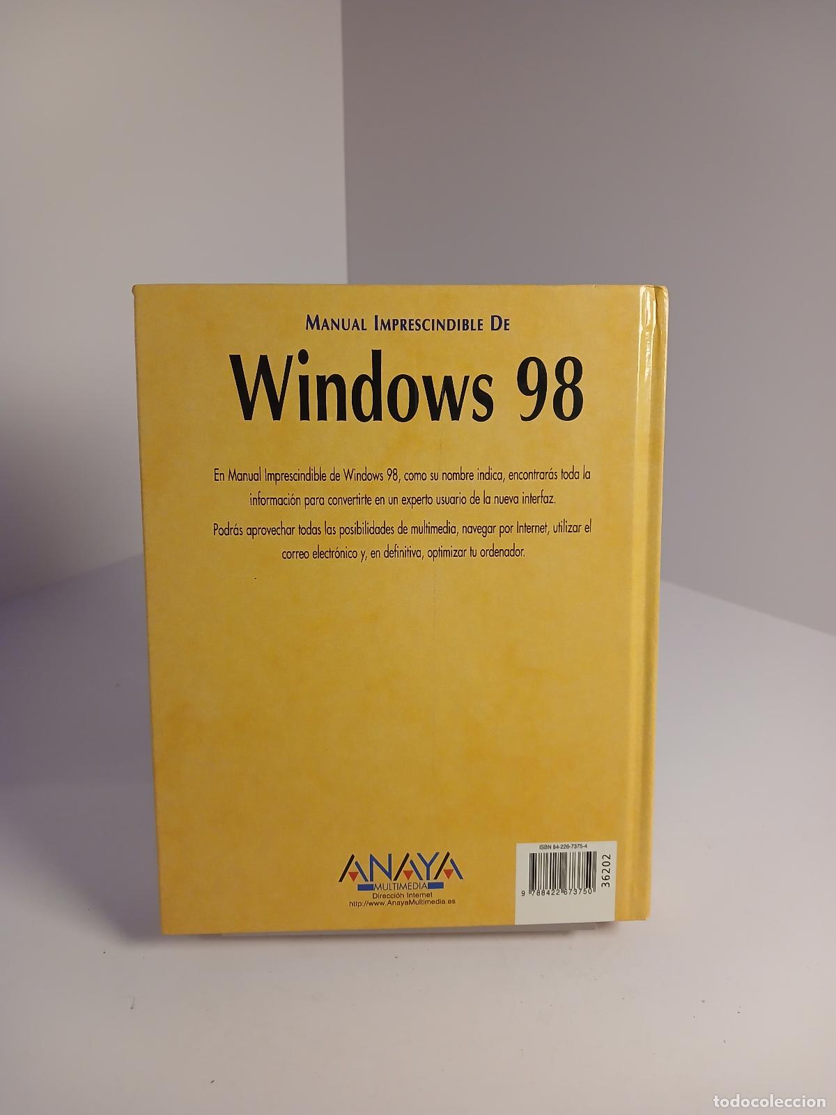 Libros de segunda mano: Manual imprescindible de Windows 98 - Joaqu&iacute;n Mar&iacute;a Su&aacute;rez S&aacute;nchez de Le&oacute;n - Foto 2