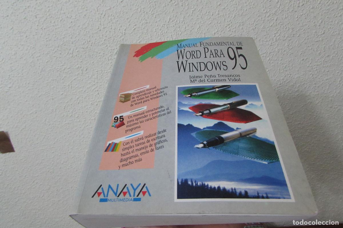 Libros de segunda mano: manual fundamental de word para windows 95 jaime pe&ntilde;a tresancos 1995 primera edicion