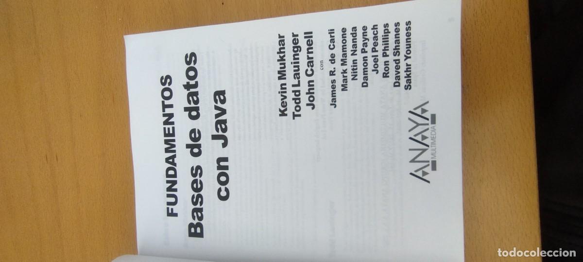 Libros de segunda mano: BASES DE DATOS CON JAVA / / KARA 01 / ANAYA - Foto 5