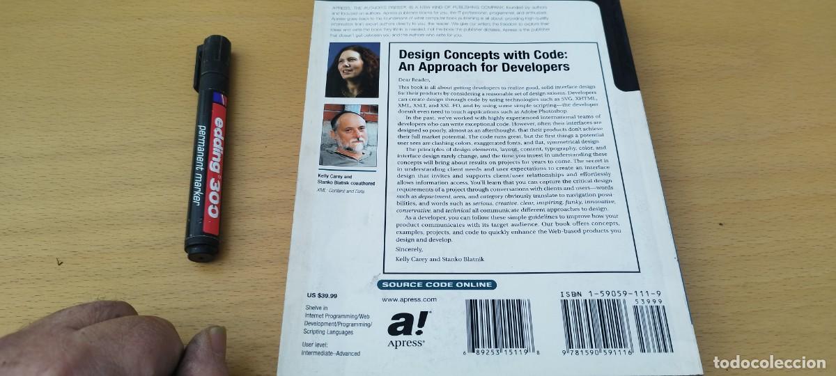 Libros de segunda mano: DESIGN CONCEPTS WITH CODE: AN APPROACH FOR DEVELOPERS/DISE&Ntilde;O ENFORQUE DESARROLLADORES/ EN INGLES - Foto 5
