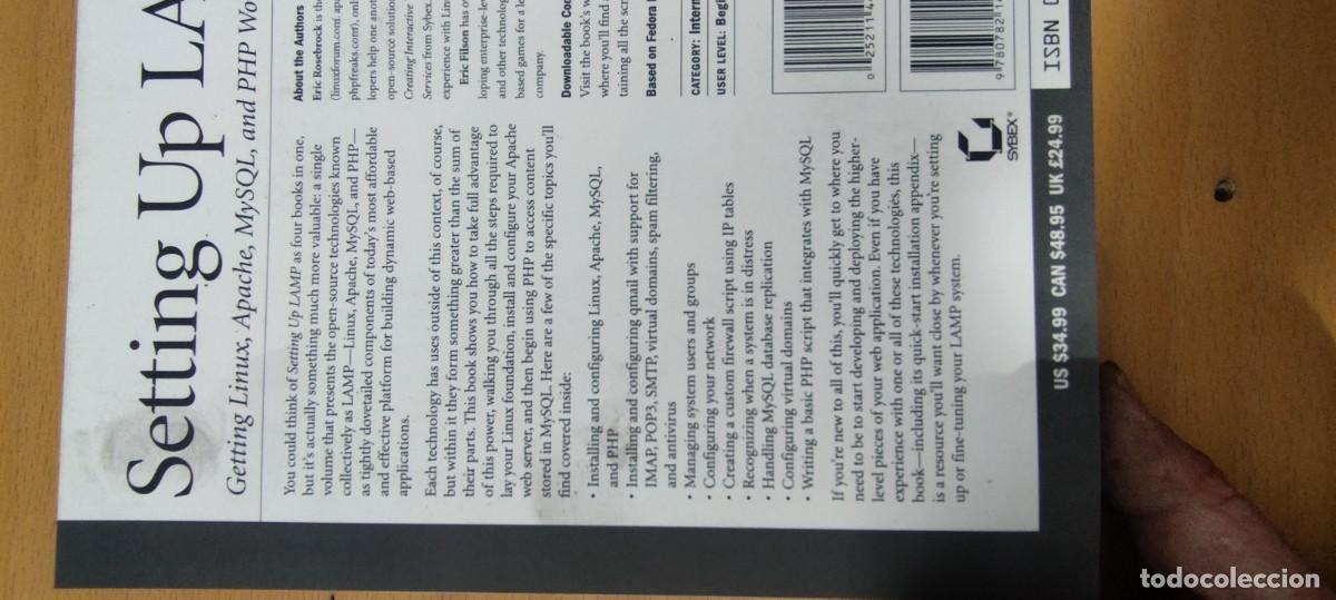 Libros de segunda mano: Setting up LAMP: Getting Linux, Apache, MySQL, and PHP Working Together EN INGLES - Foto 6