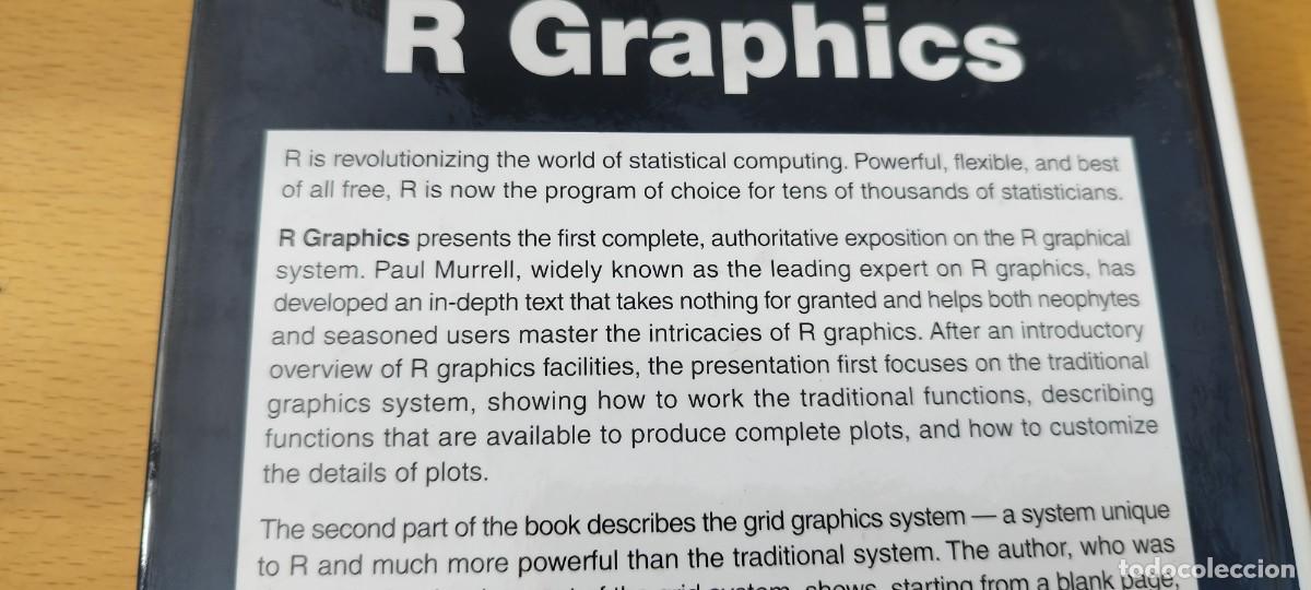 Libros de segunda mano: R GRAPHICS / PAUL MURRELL / EN INGLES / CHAPMAN & HALL - Foto 4