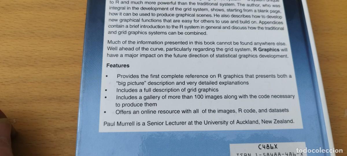 Libros de segunda mano: R GRAPHICS / PAUL MURRELL / EN INGLES / CHAPMAN & HALL - Foto 5