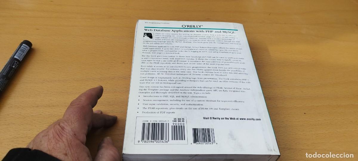 Libros de segunda mano: PHP AND MYSQL/ EN INGLES Resumen del aprendizaje de PHP y MySQL/O REILLY - Foto 4