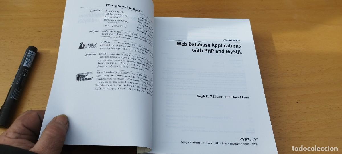 Libros de segunda mano: PHP AND MYSQL/ EN INGLES Resumen del aprendizaje de PHP y MySQL/O REILLY - Foto 7